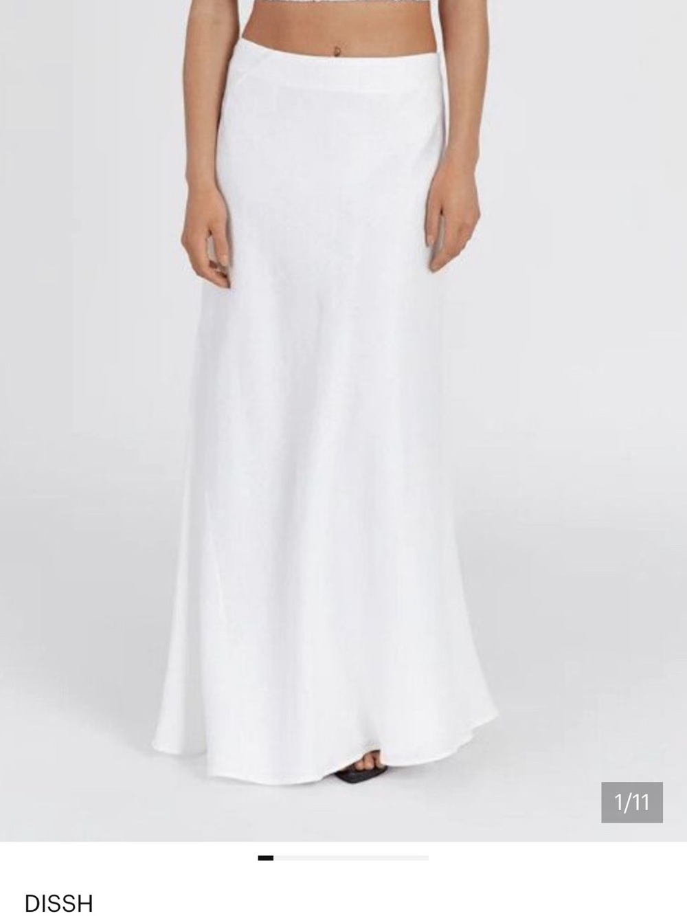 DISSH Syrah White Linen Skirt